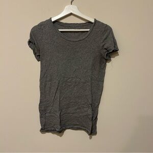 J. Crew T Shirt Women's Small Heather Gray Vintage Cotton Crew Neck Short Sleeve